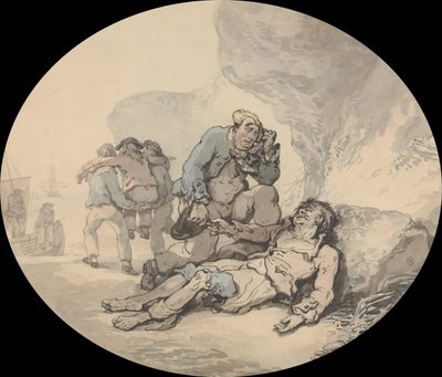 The Dying Sailor by Thomas Rowlandson